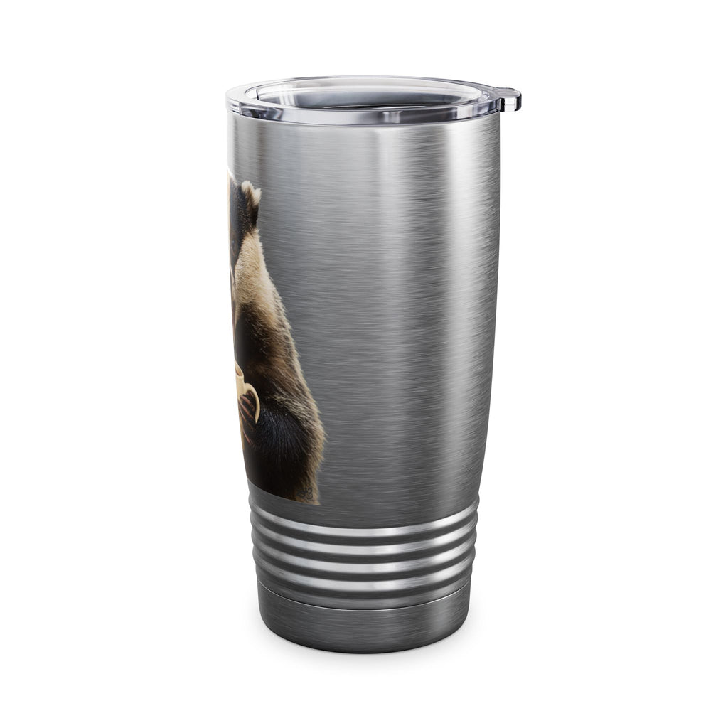 Angry Badger “Go Away” 20oz Tumbler – Caffeine First, People Never  Funny gift for Coworkers, friends, and loved ones.
