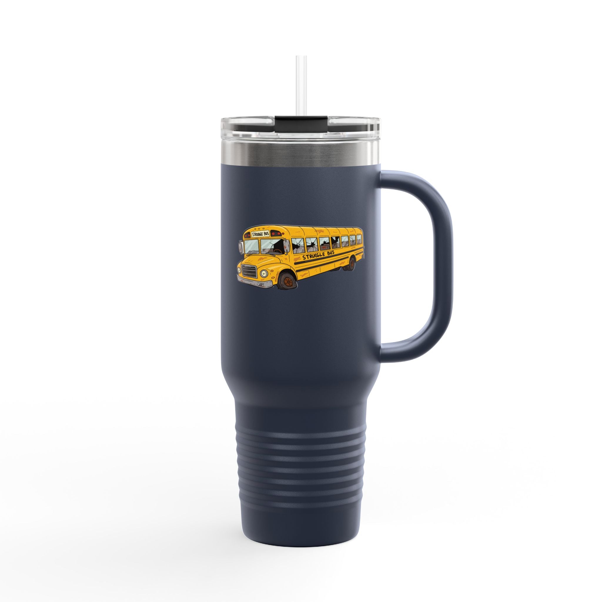 The Struggle Bus 40oz Tumbler – All Aboard the Struggle Express! Funny Gift for Coworkers, Friends, and Spicy disasters Who Can't Even