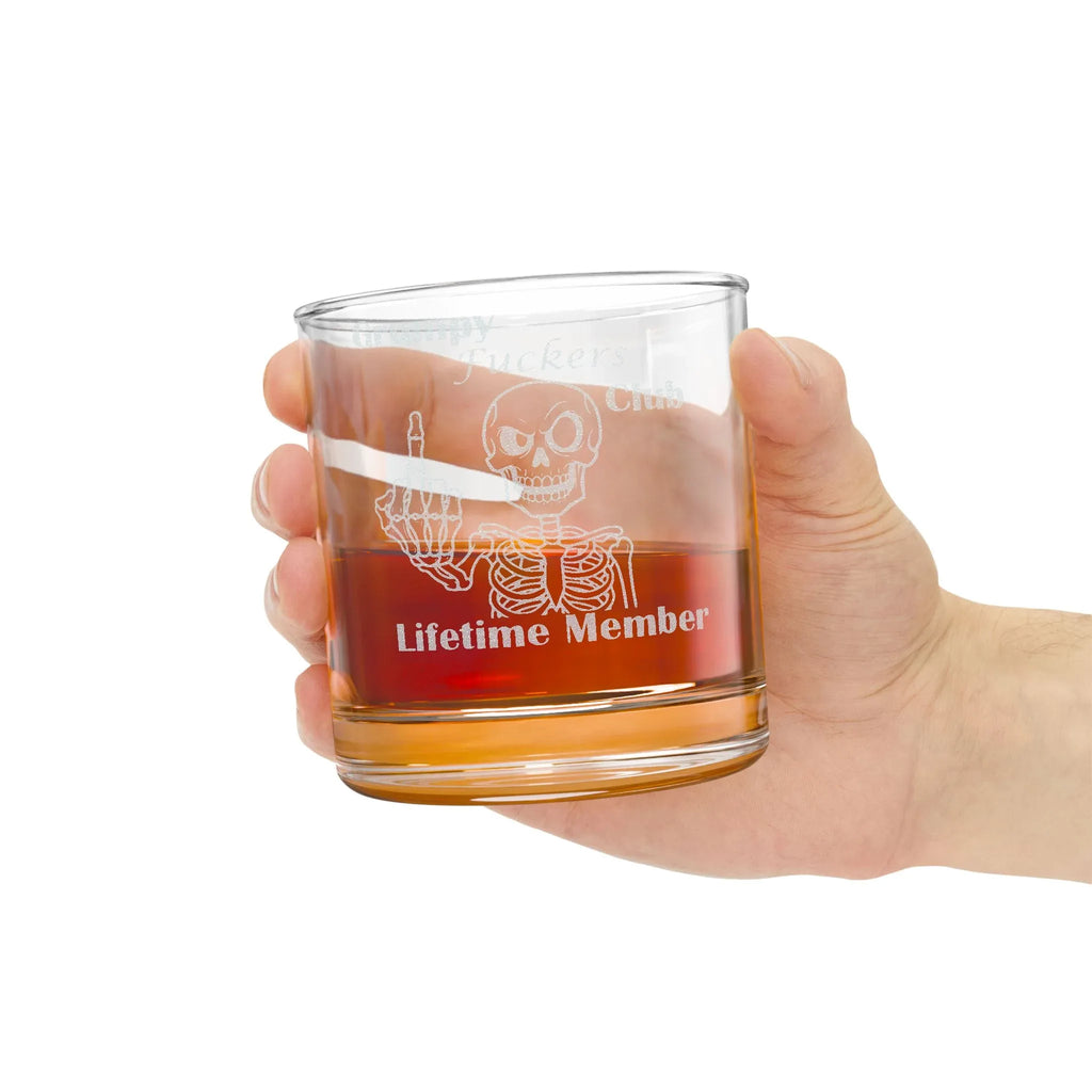 Grumpy Fuckers Club – Lifetime Member Whiskey Glass 10.5oz - 2SB Snark Shop