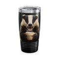 Angry Badger “Fuck Off” 20oz Ringneck Tumbler, For When You Need Caffeine, Not Conversation Funny Gift for Coffee enthusiasts, coworkers, & friends - 2SB Snark Shop