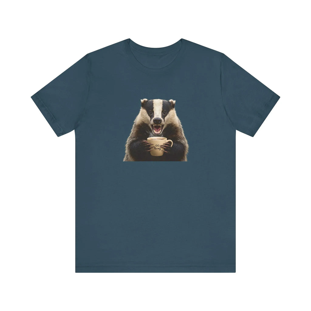Angry Badger “Go Away” T-Shirt – For When You’re Out of Coffee and Patience- Gift for coworkers and friends - 2SB Snark Shop