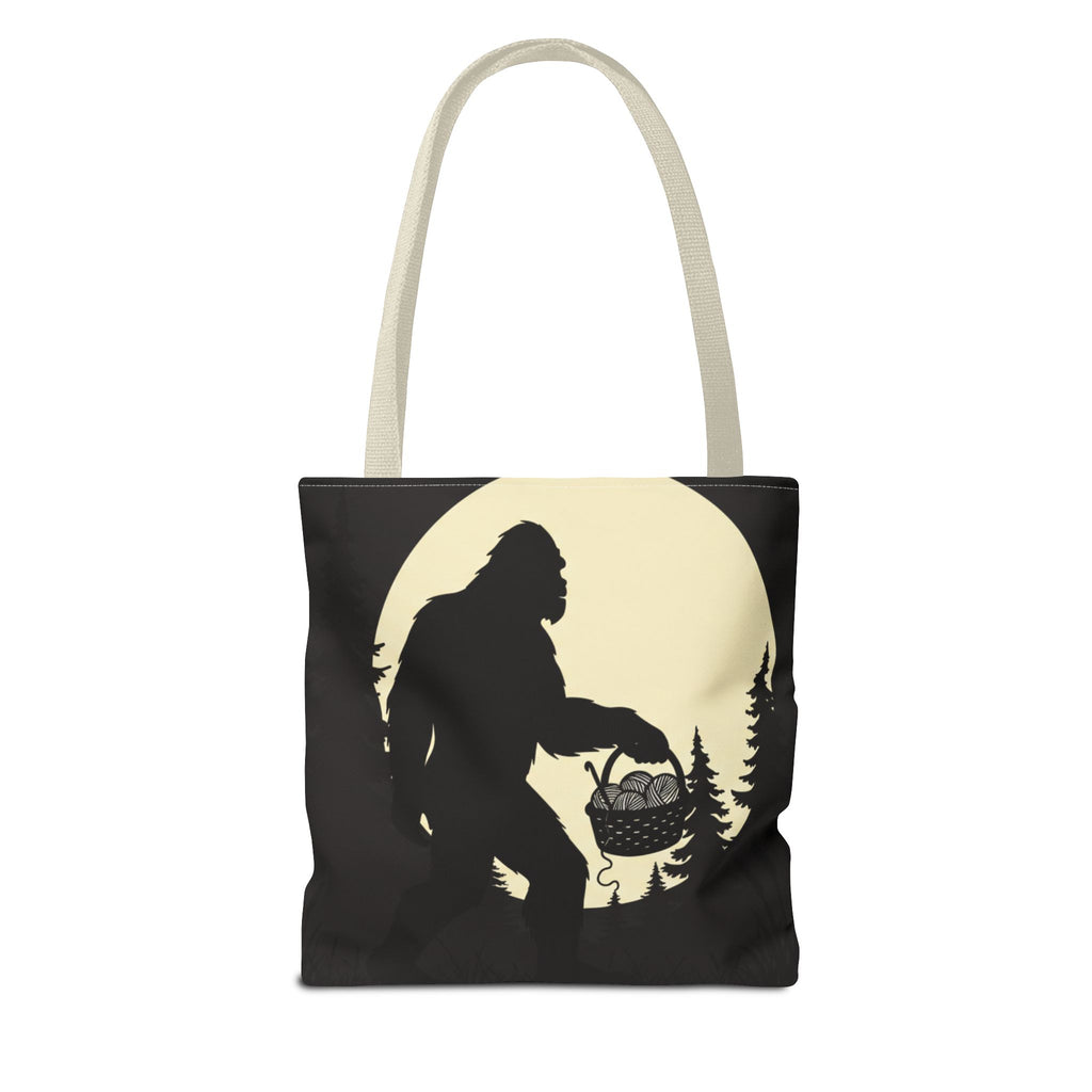 I Believe...in another skein of yarn. Bigfoot crochet Tote bag- Funny gift for friends, family, crocheters, knitters, fiber enthusiasts and anyone who Believes.