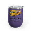 Struggle Bus Personalized Wine Tumbler - Customized 12oz Gift for Your Favorite Head Bus Driver - 2SB Snark Shop