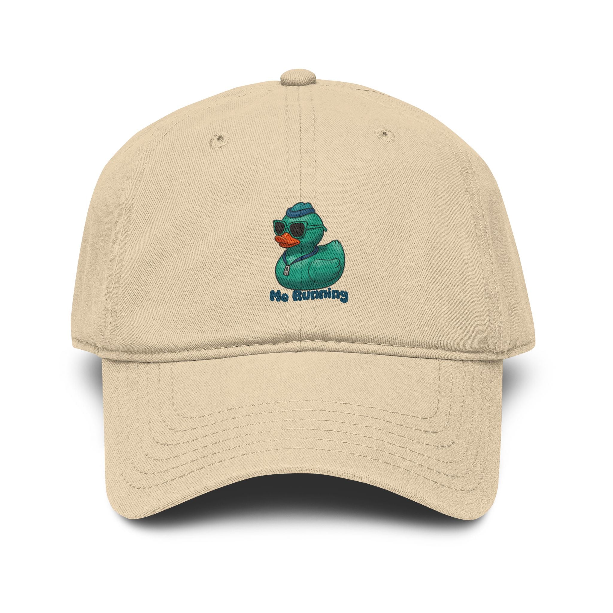 Duck Me Running Hat – Funny Garment Washed Baseball Cap