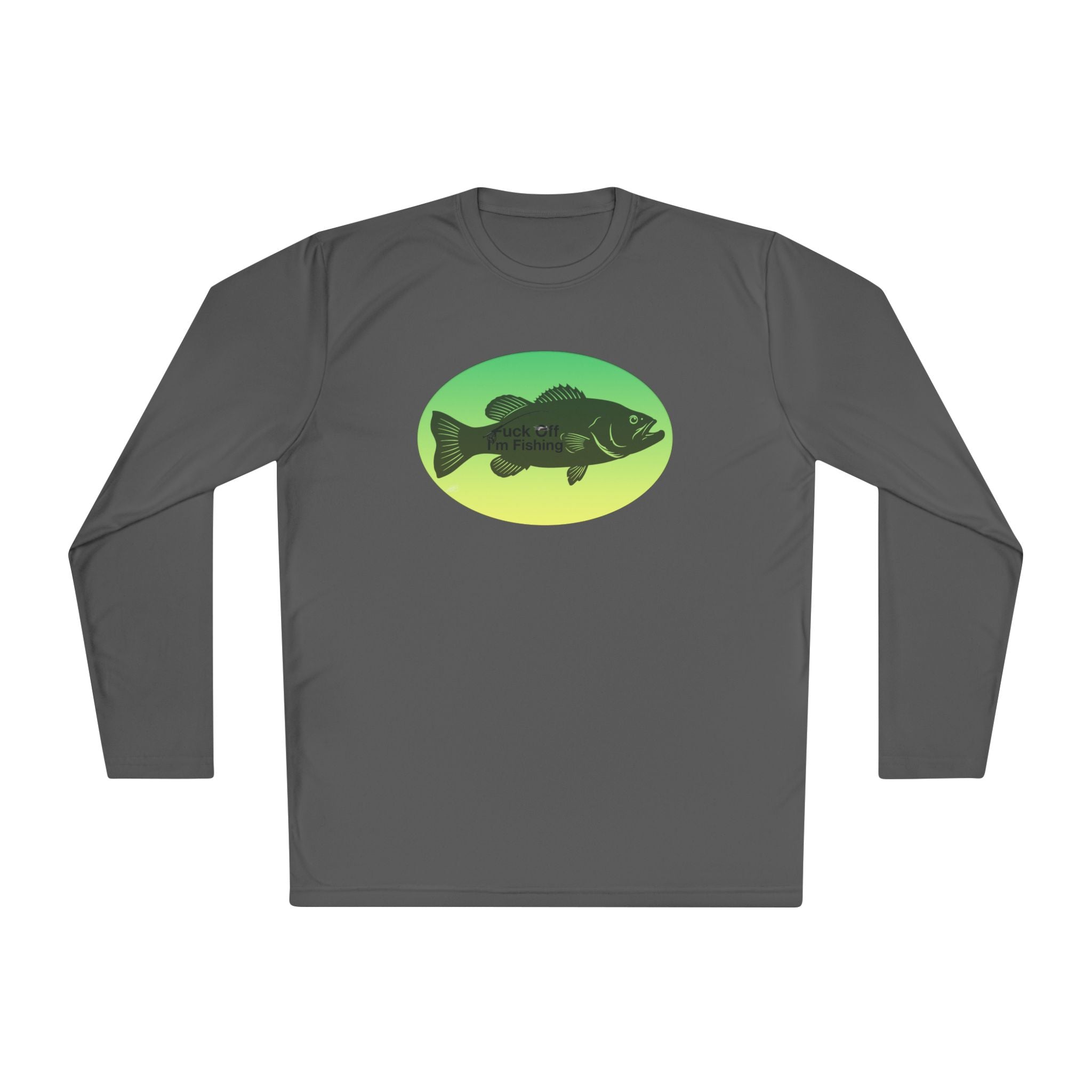 Funny Bass Fishing Shirt Long Sleeve – Fuck Off Unisex Lightweight Long Sleeve Tee
