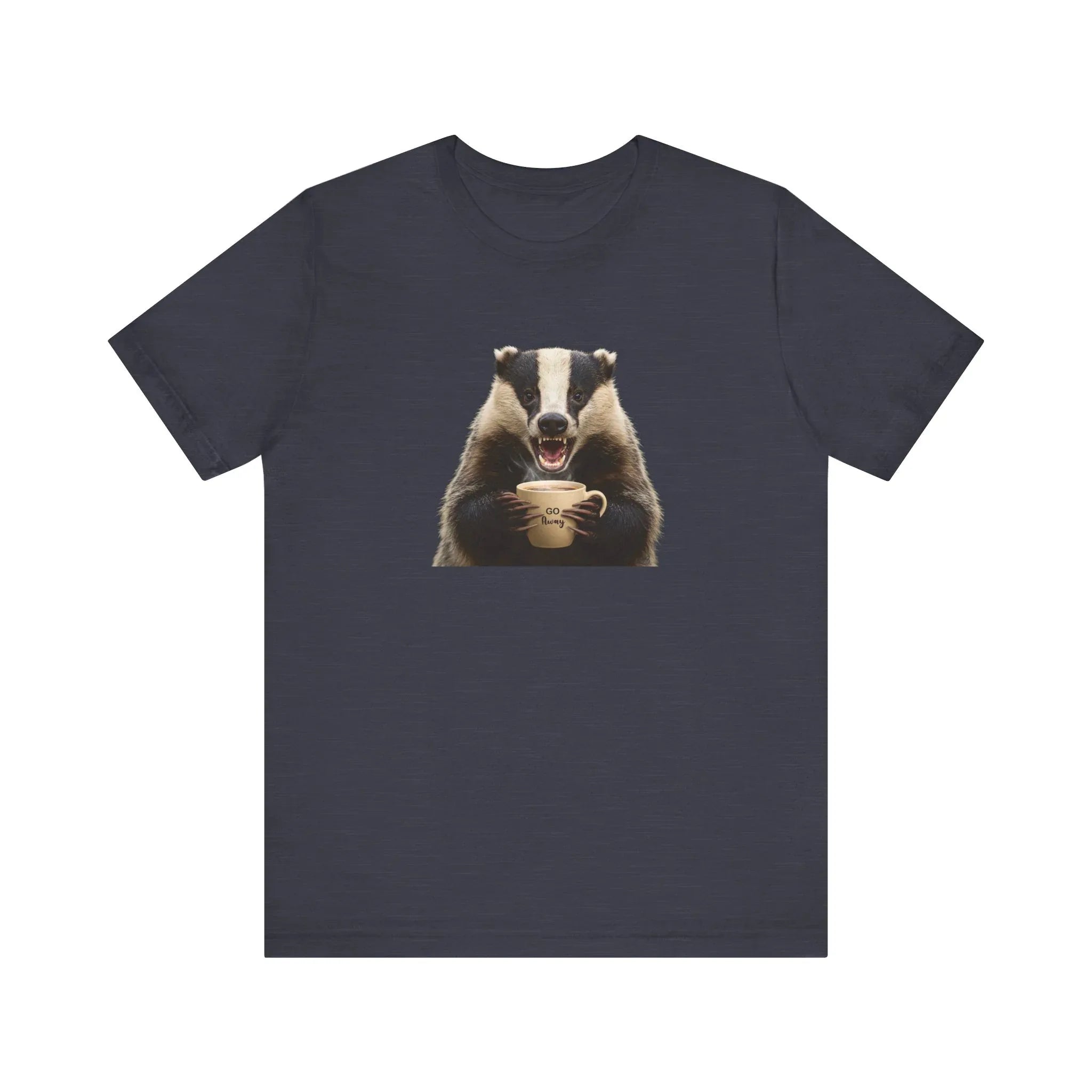 Angry Badger “Go Away” T-Shirt – For When You’re Out of Coffee and Patience- Gift for coworkers and friends - 2SB Snark Shop