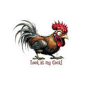 Look At My Cock Rooster Kiss-Cut Vinyl Decal