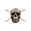 Knitting Needles Sugar Skull Kiss-Cut Vinyl Decal