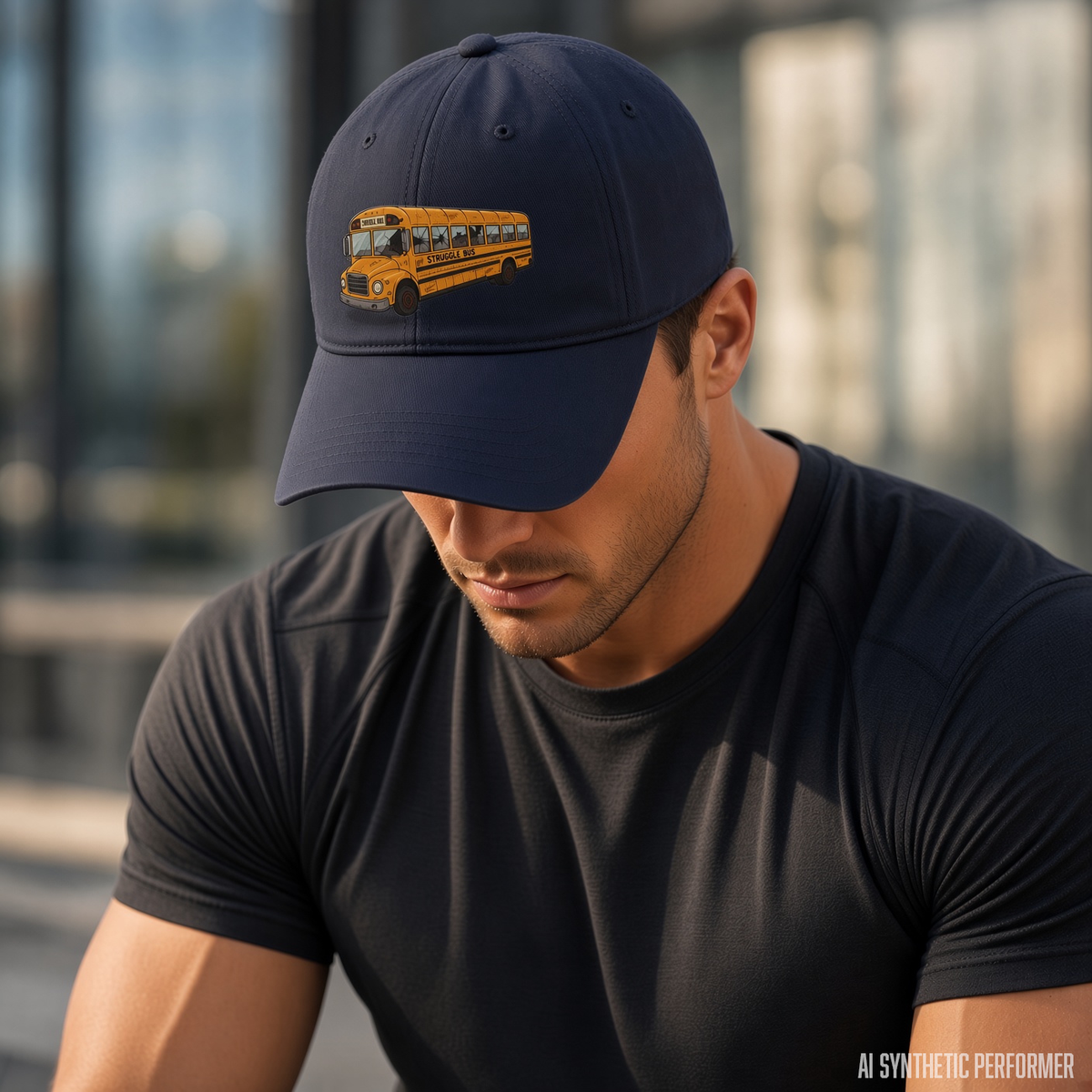 Struggle Bus Hat – Funny Garment Washed Baseball Cap