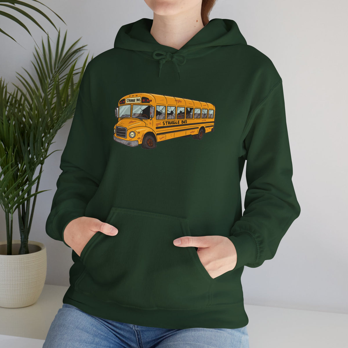 Struggle Bus Emotional Support Hoodie — Deluxe Comfort Sweatshirt