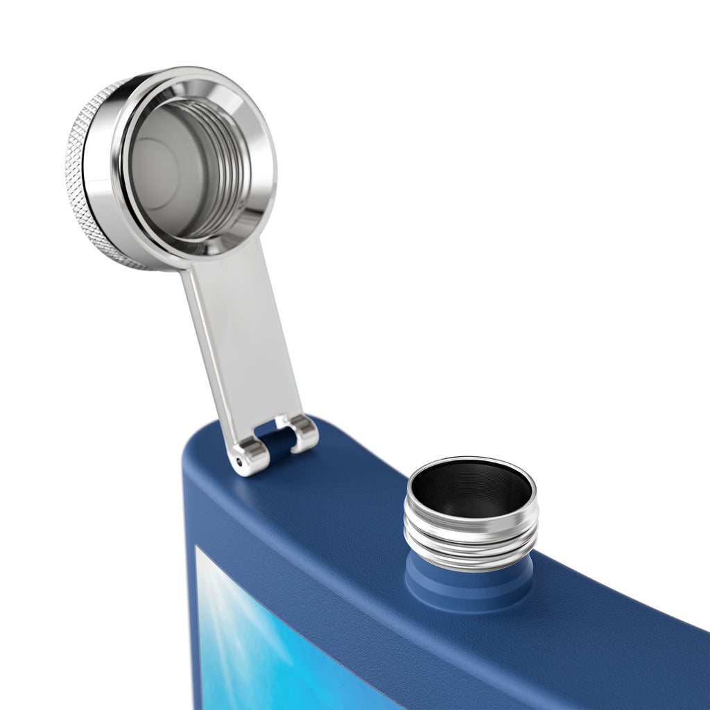 "I’ll Get a Raise When Pigs Fly" Flask – Stainless Steel Liquid Therapy with Flying Pig Delusion Support Funny gift for Coworkers, Friends and Loved Ones