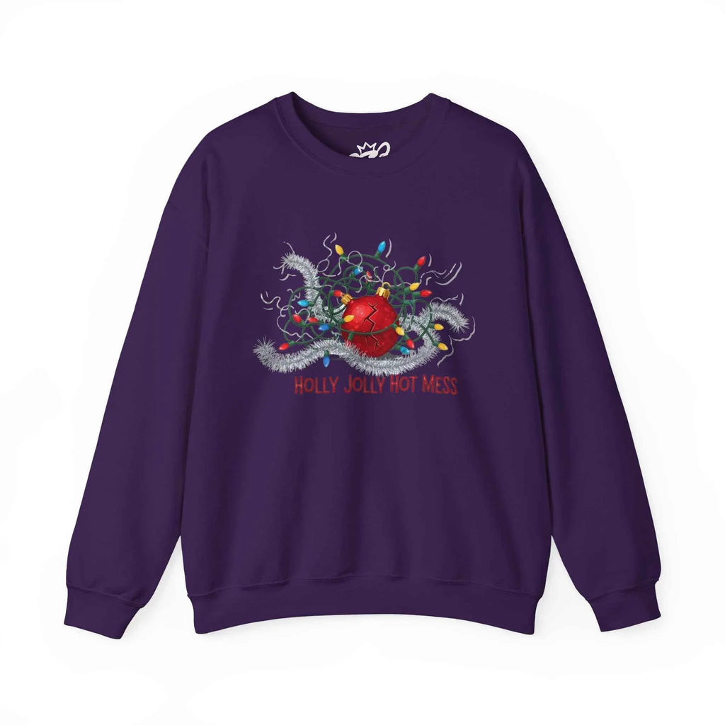 Holly Jolly Christmas Sweatshirt for Those Who Battle Christmas Lights and Lose - 2SB Snark Shop