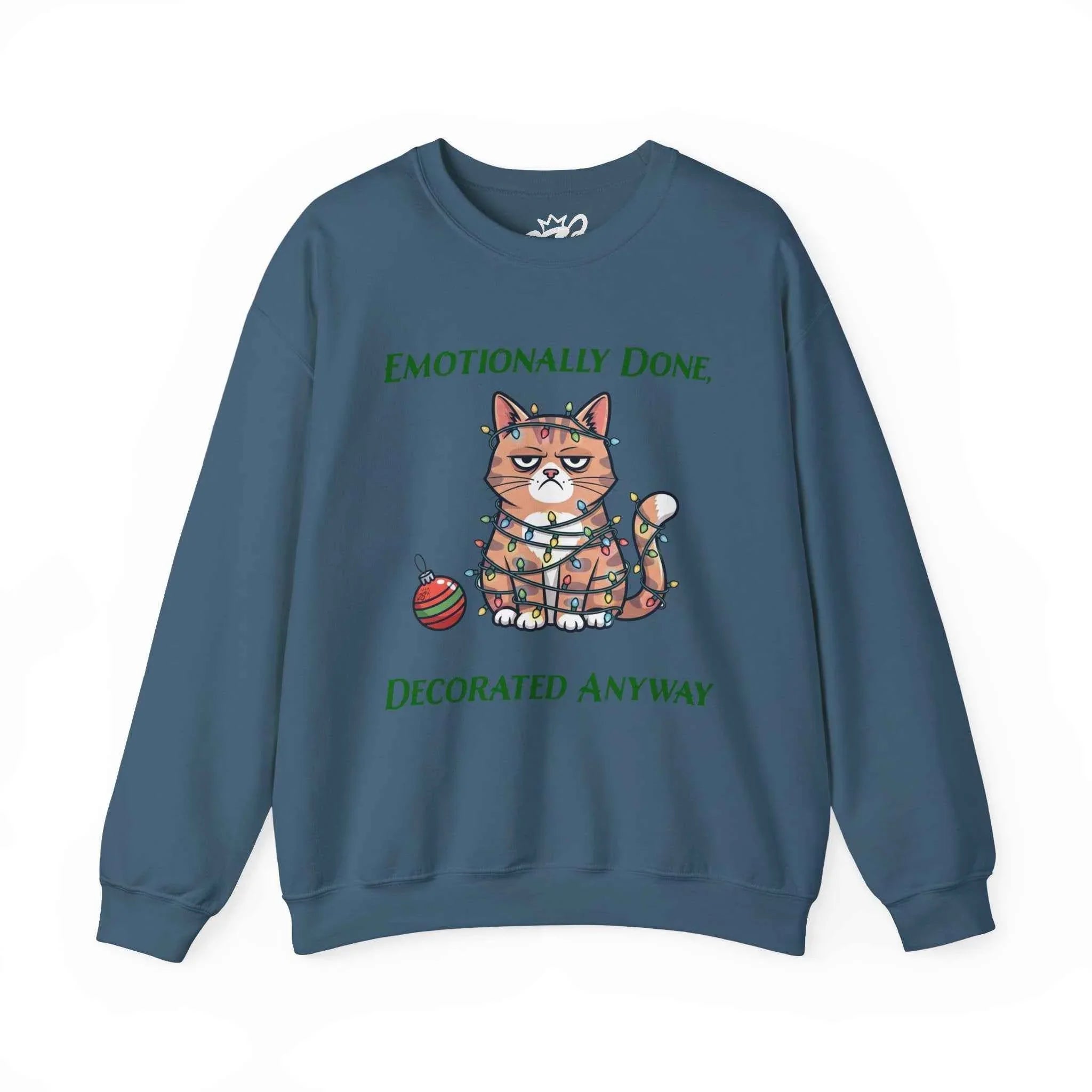 Emotionally Done Christmas Sweatshirt for Spiritually Exhausted - Ideal Gift for the Holidays - 2SB Snark Shop