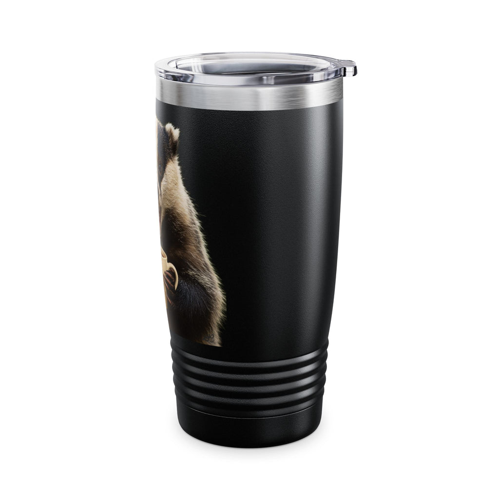 Angry Badger “Go Away” 20oz Tumbler – Caffeine First, People Never  Funny gift for Coworkers, friends, and loved ones.