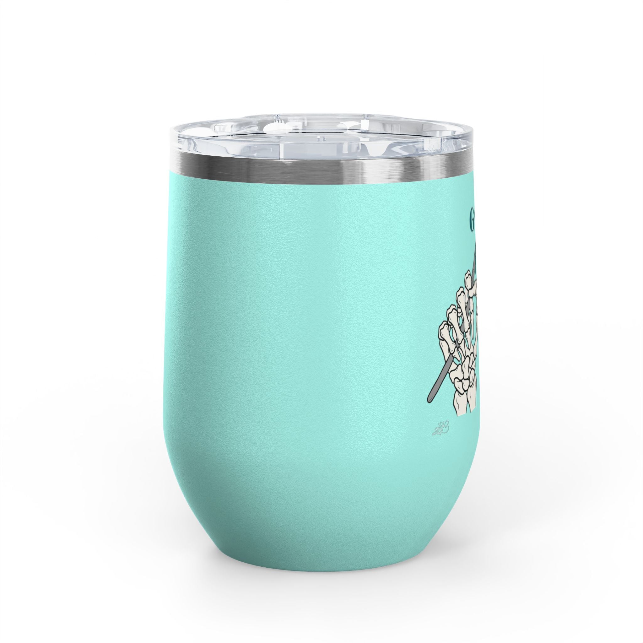 Grumpy Hookers Guild Tumbler – Funny Crochet Stainless Steel Wine Tumbler, 12oz