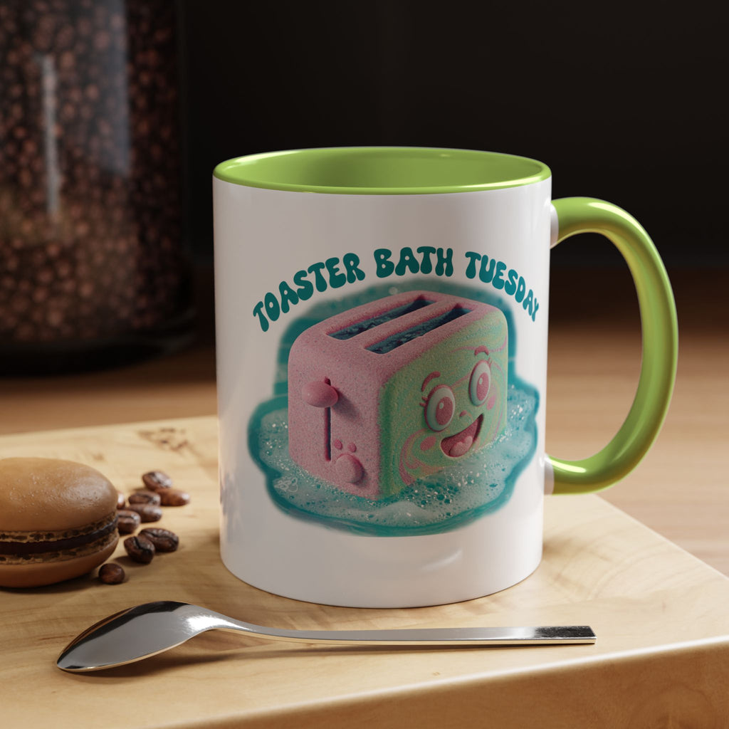 Toaster Bath Tuesday Mug - Funny Dangerous Bath Time Coffee Mug 11oz or 15oz