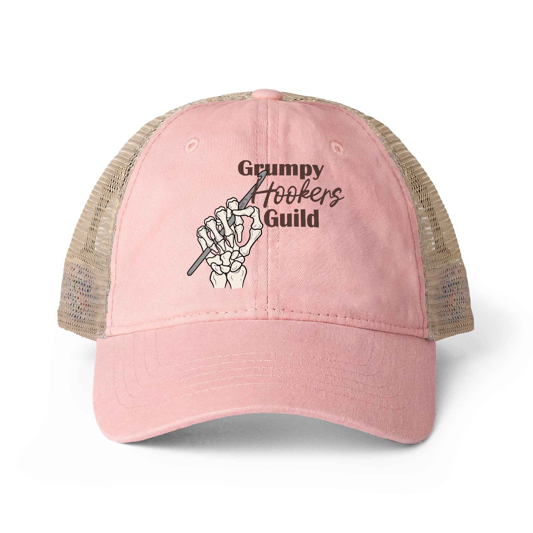 Grumpy Hookers Guild Washed Mesh Back Cap