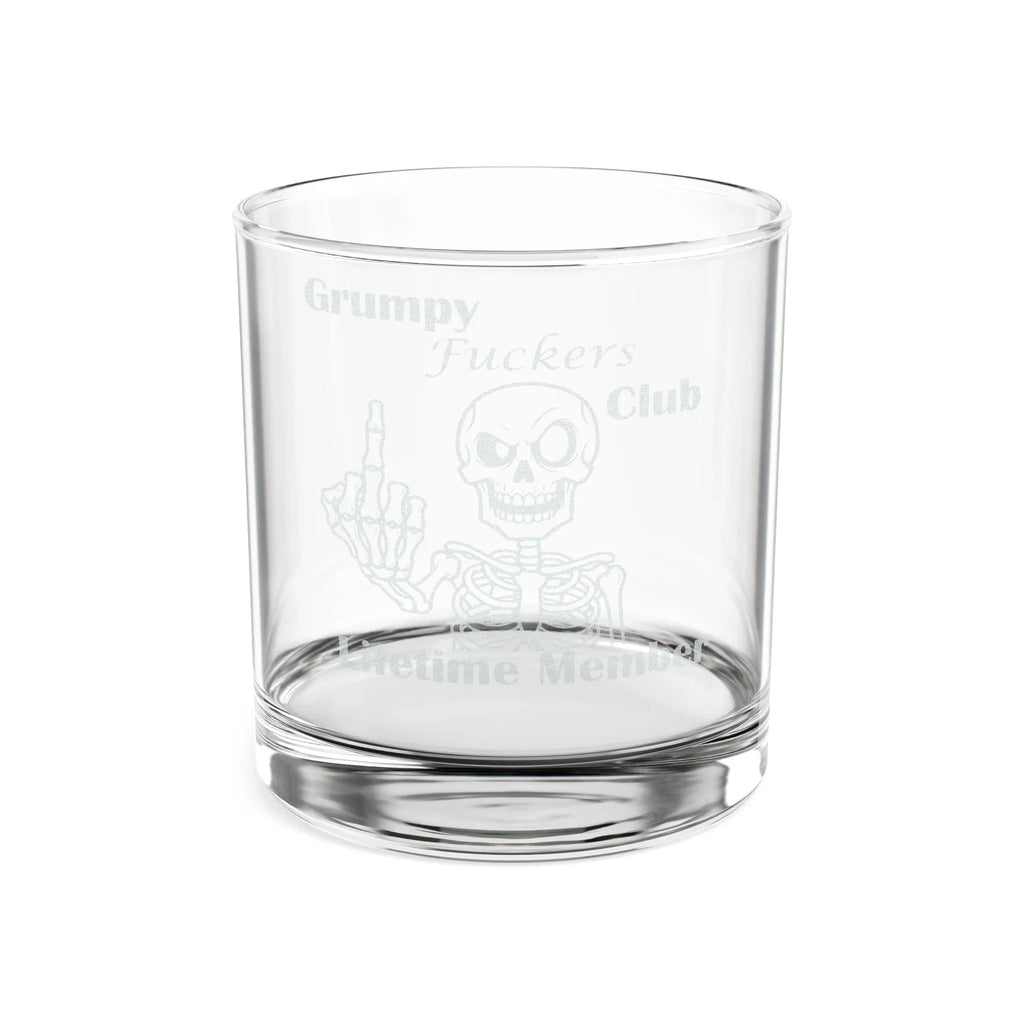 Grumpy Fuckers Club – Lifetime Member Whiskey Glass 10.5oz - 2SB Snark Shop