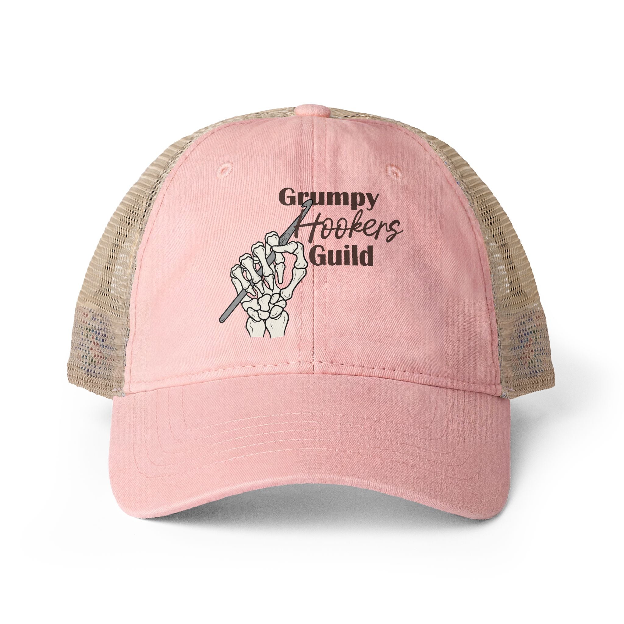 Grumpy Hookers Guild Washed Mesh Back Cap