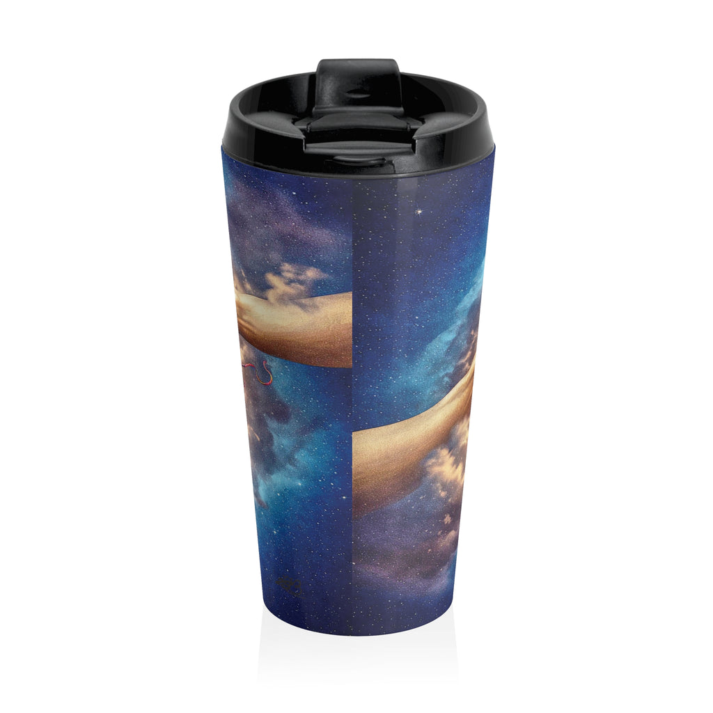 Creation of Stitch Stainless Steel Travel Mug – Divine Yarn Intervention Edition/ 15oz tumbler/Gift for Fiber crafting friends