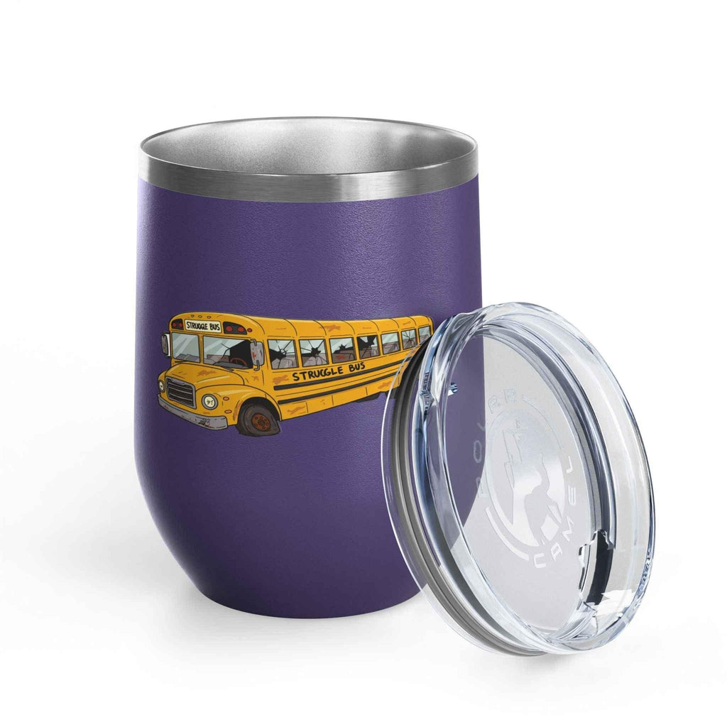 Struggle Bus Wine Tumbler – Because Some Days Call for Grapes, Not Grit/ Funny gift for Friends and family - 2SB Snark Shop