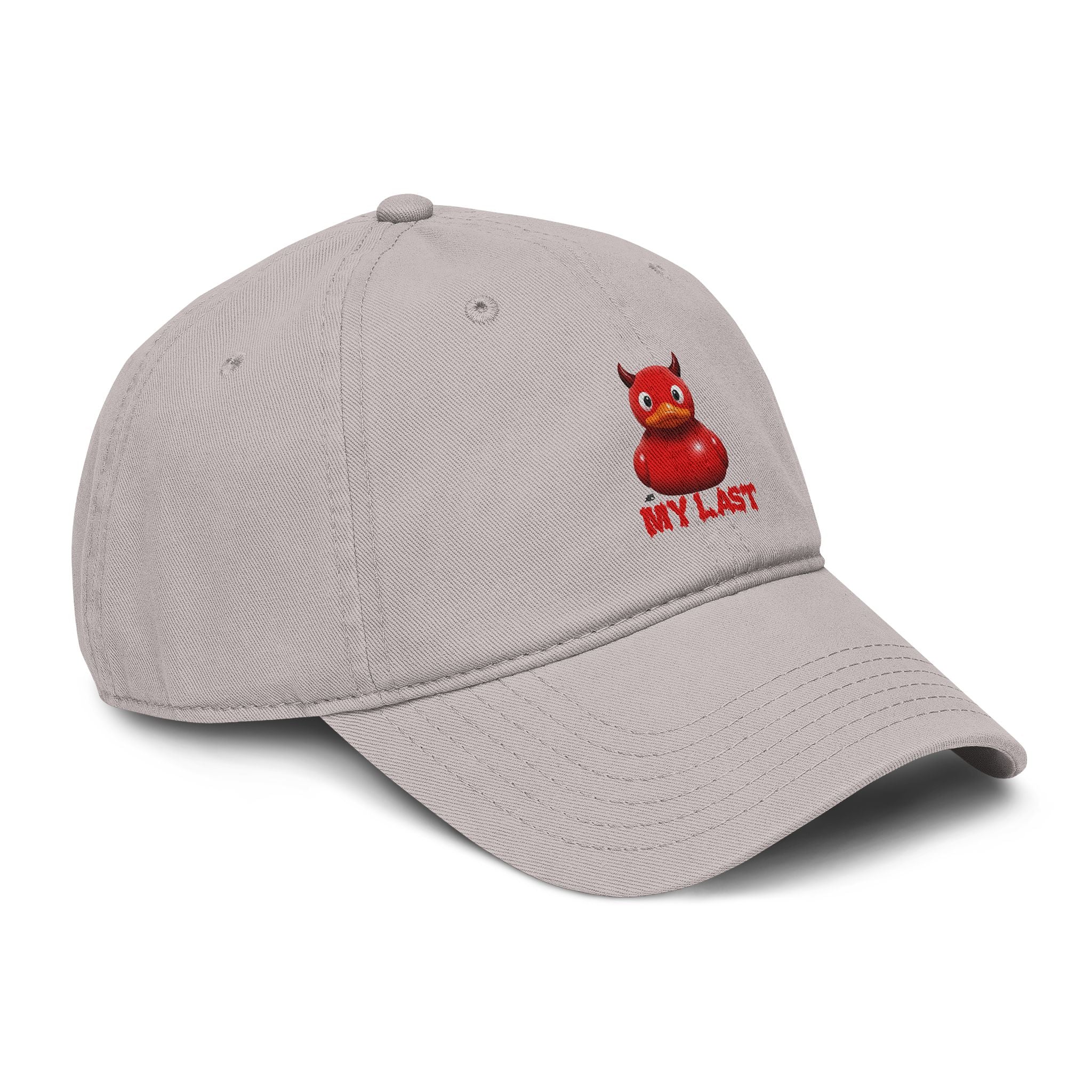 My Last Duck Hat – Funny Garment Washed Baseball Cap