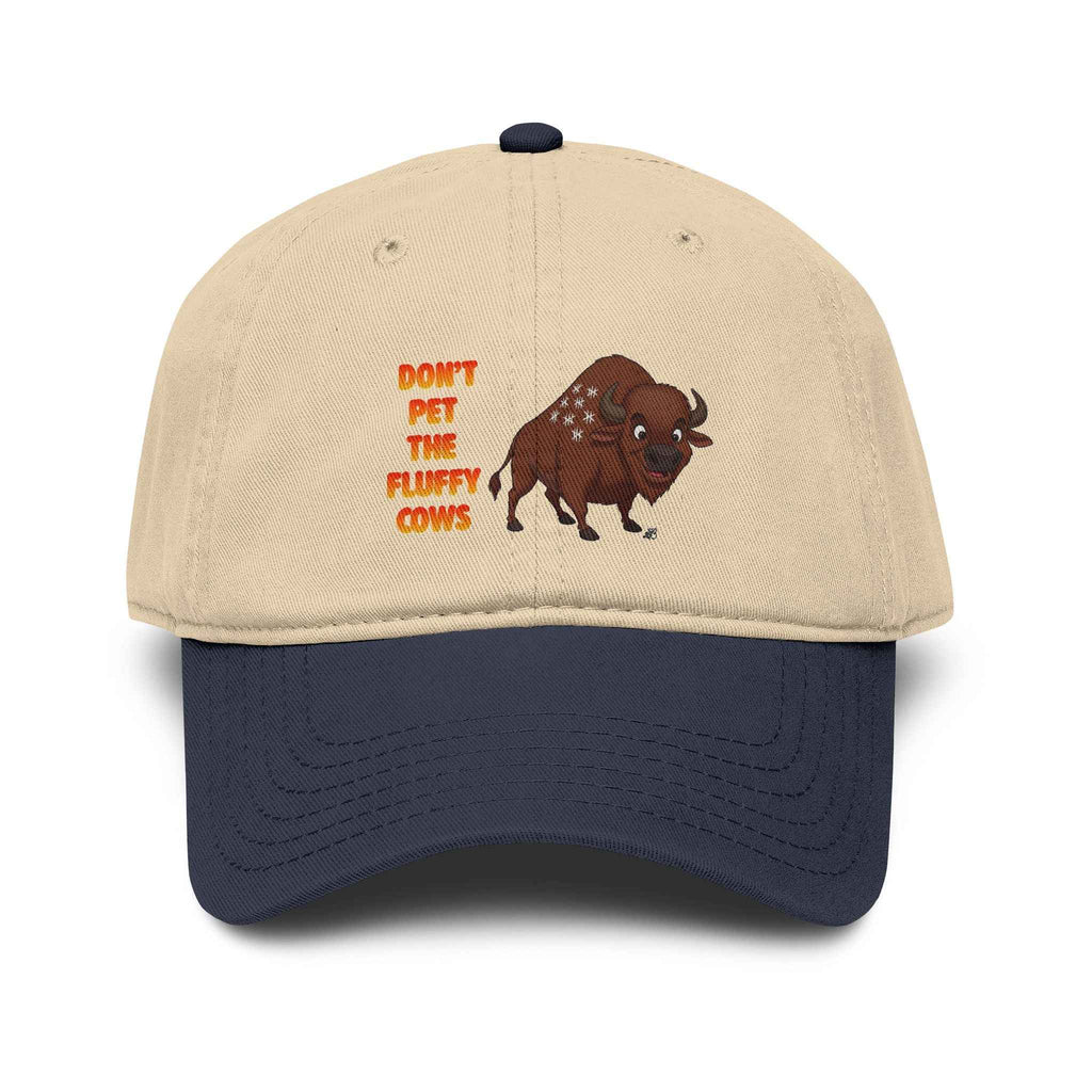 Don't Pet the Fluffy Cows Hat – Funny Bison Baseball Cap