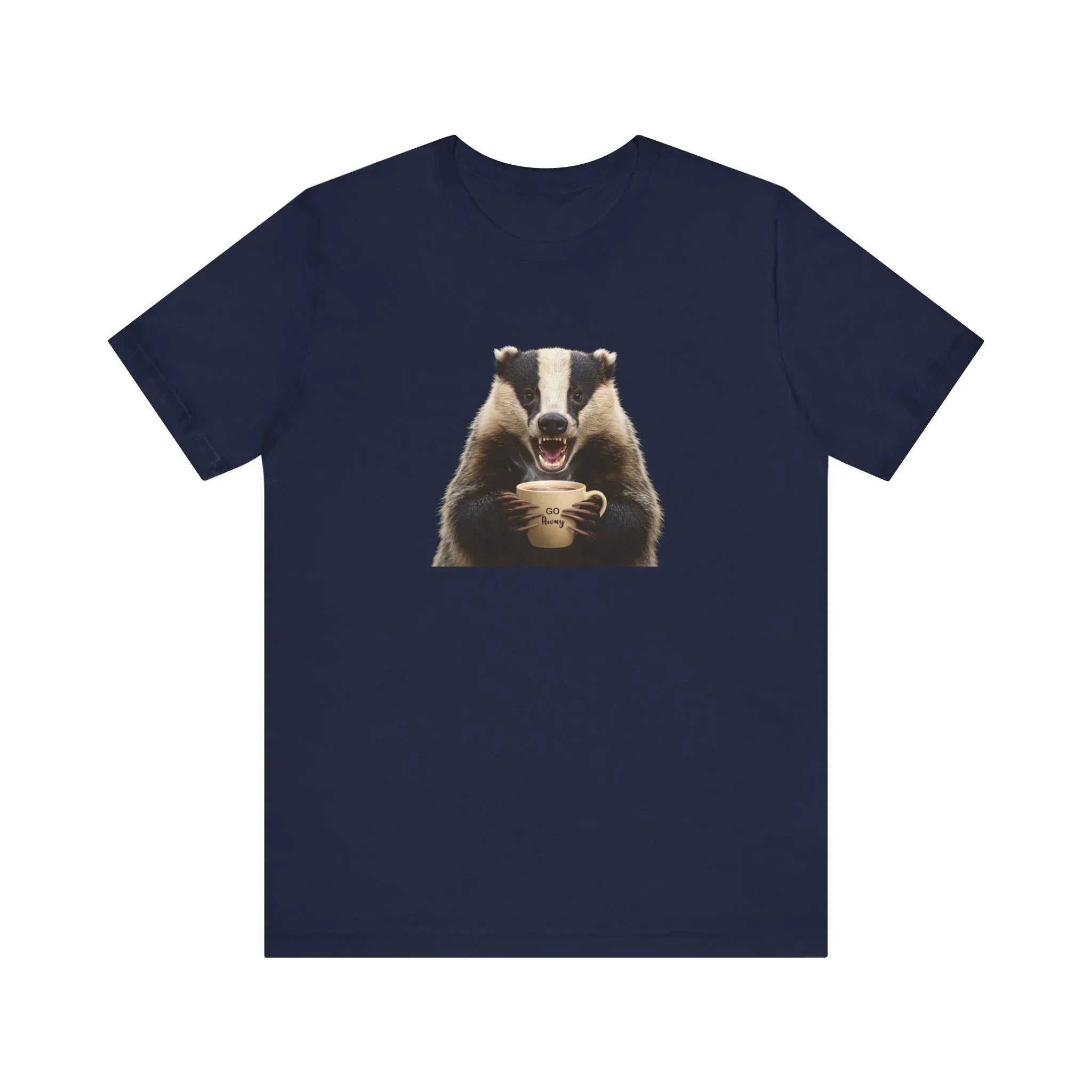 Angry Badger “Go Away” T-Shirt – For When You’re Out of Coffee and Patience- Gift for coworkers and friends - 2SB Snark Shop