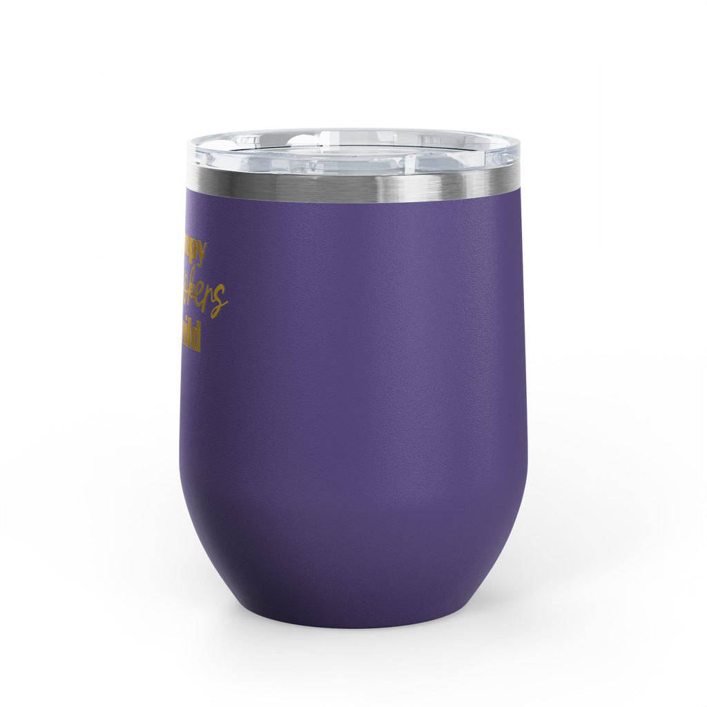 Grumpy Hookers Guild Tumbler – Funny Crochet Stainless Steel Wine Tumbler, 12oz