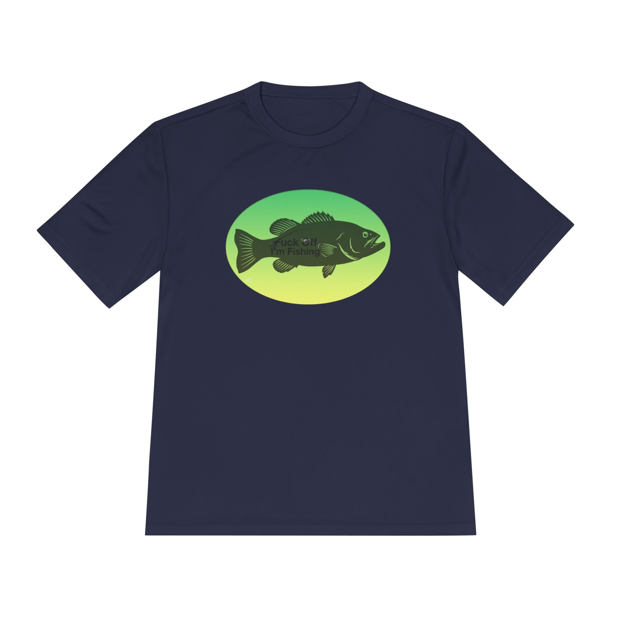 Funny Bass Fishing Shirt – “Fuck Off I’m Fishing” Unisex Moisture Wicking Tee