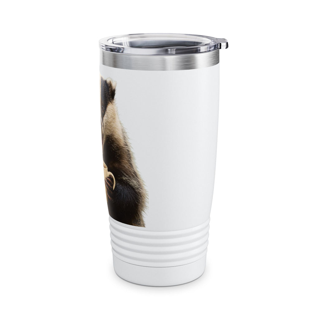 Angry Badger “Fuck Off” 20oz Ringneck Tumbler, For When You Need Caffeine, Not Conversation Funny Gift for Coffee enthusiasts, coworkers, & friends