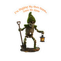 I'm Digging My Own Grave Leave Me Alone Skeleton Gnome Kiss-Cut Vinyl Decal