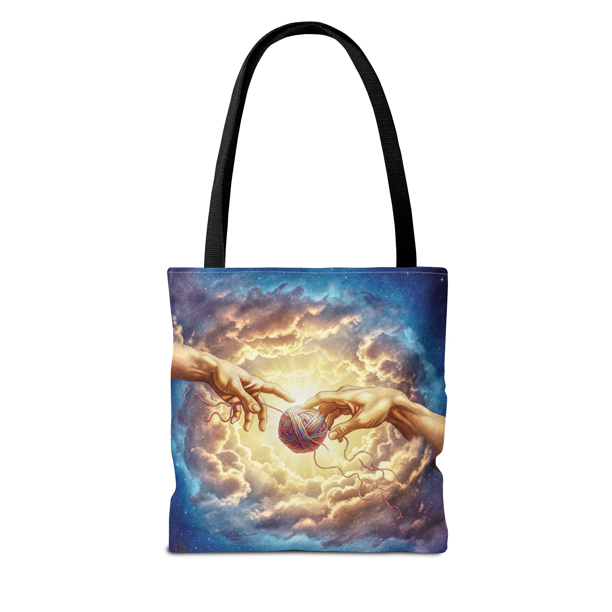 Touched by Yarn Tote Bag – Divine Intervention for Stitch Addicts