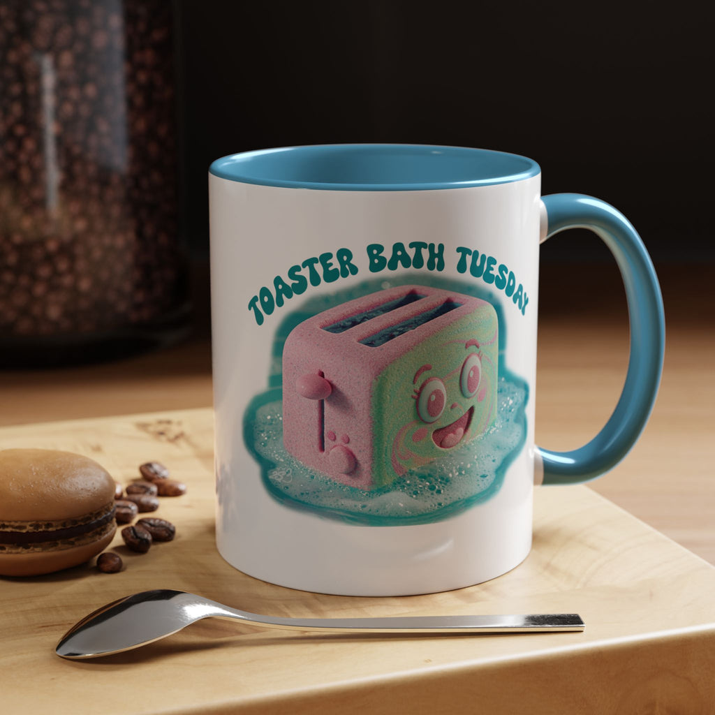 Toaster Bath Tuesday Mug - Funny Dangerous Bath Time Coffee Mug 11oz or 15oz