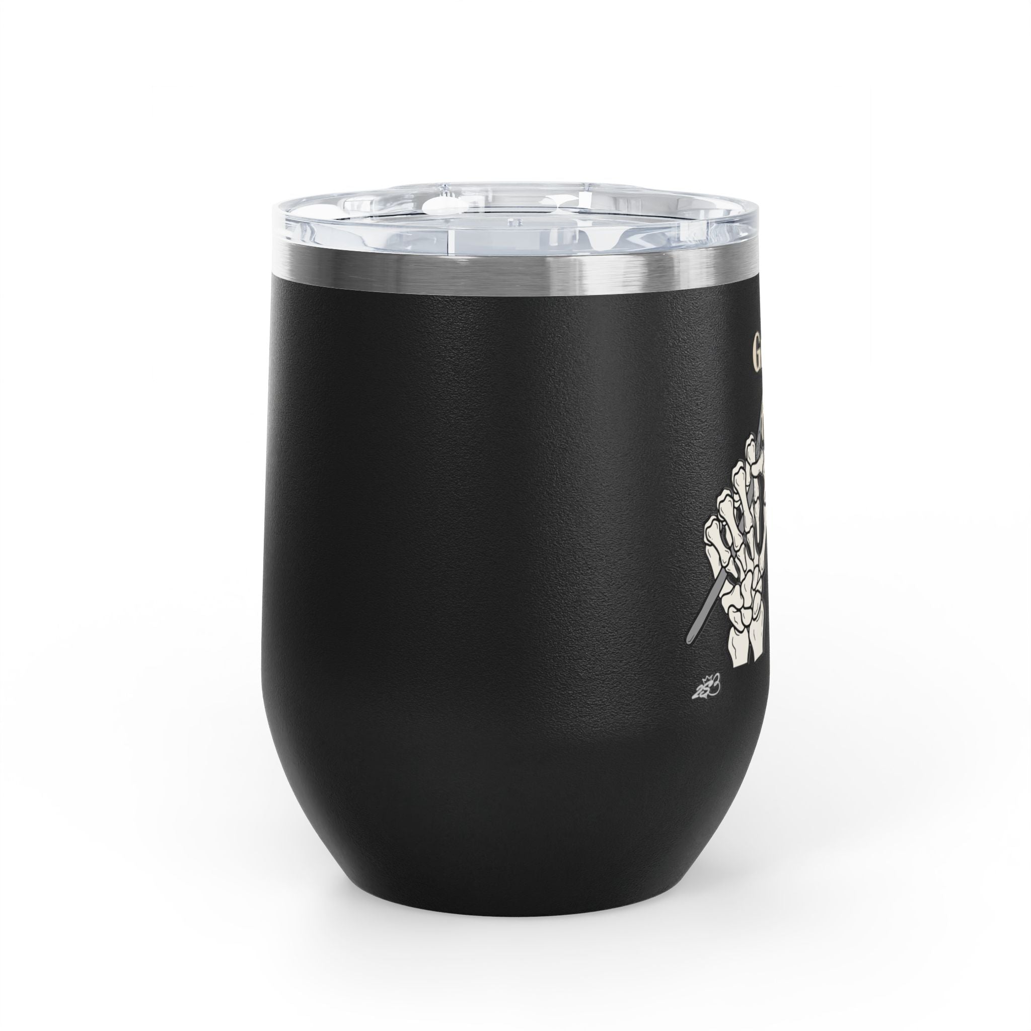 Grumpy Hookers Guild Tumbler – Funny Crochet Stainless Steel Wine Tumbler, 12oz