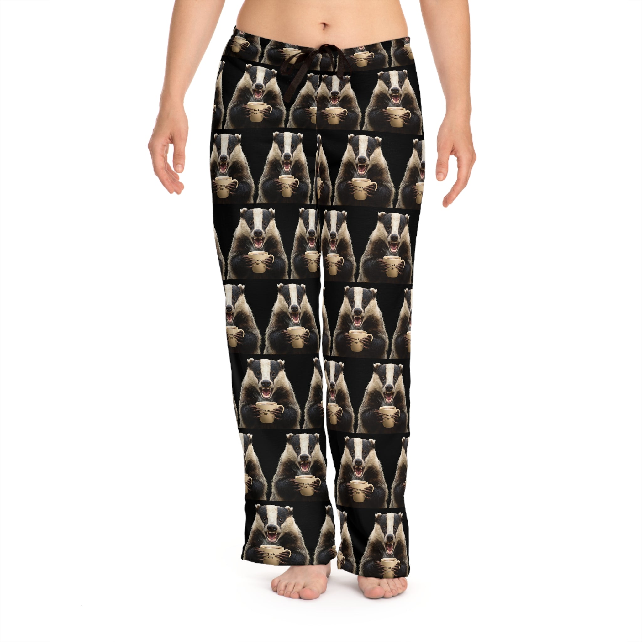 Angry Badger Women's Pajama Pants - Funny Gift for Mornings You Shouldn’t Be Approached