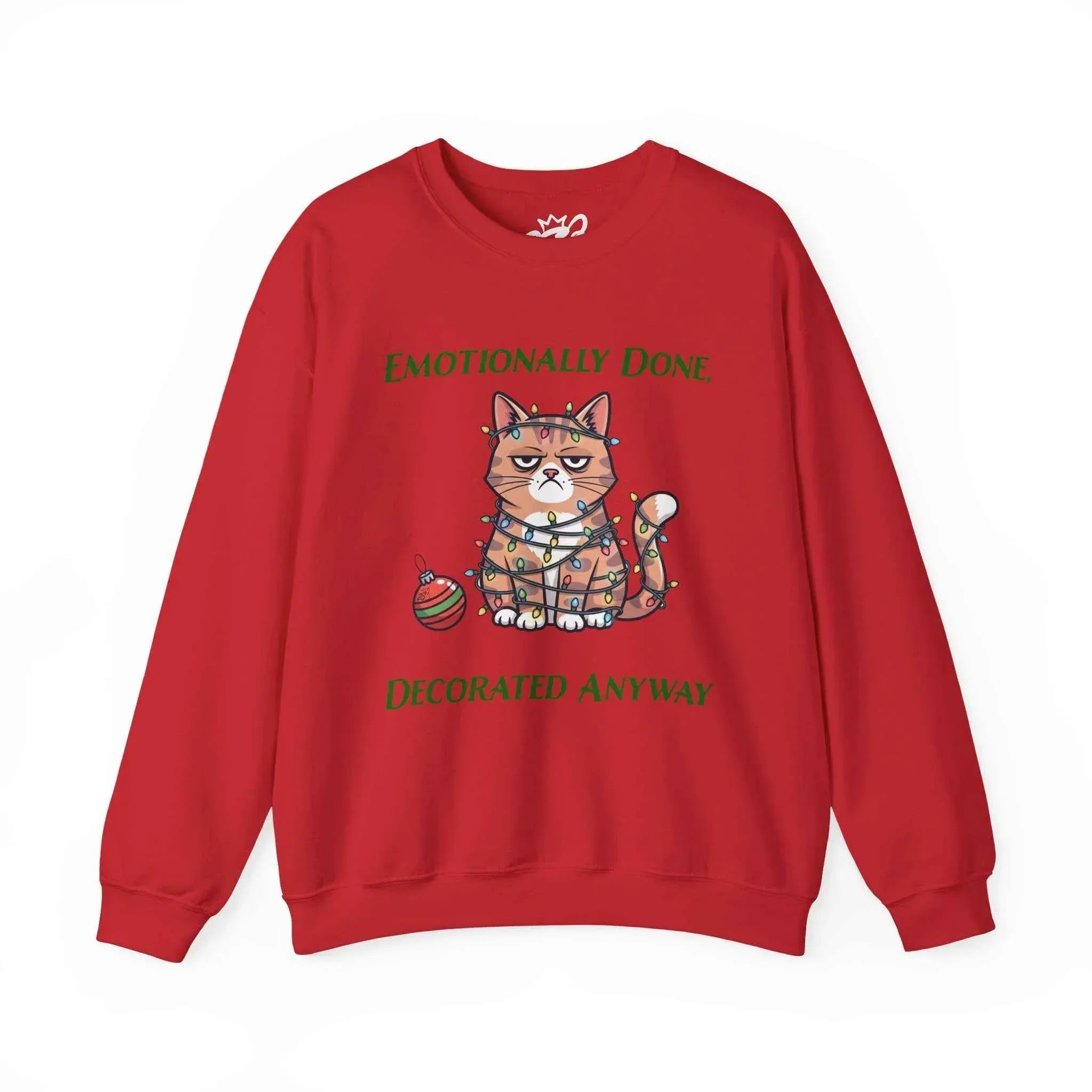 Emotionally Done Christmas Sweatshirt for Spiritually Exhausted - Ideal Gift for the Holidays - 2SB Snark Shop