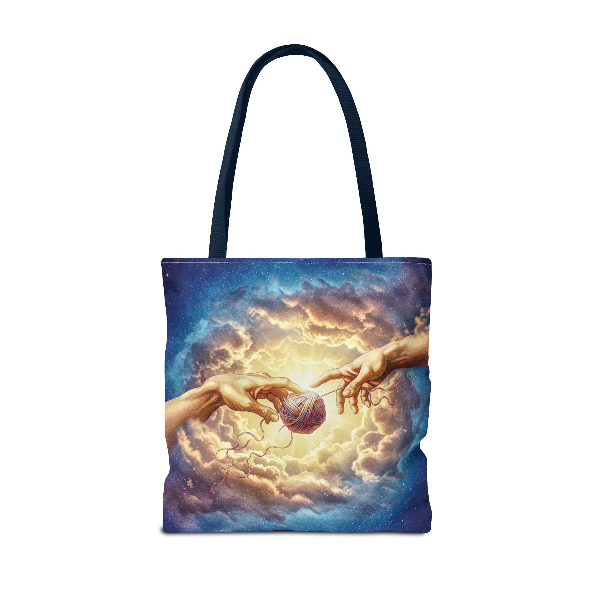 Touched by Yarn Tote Bag – Divine Intervention for Stitch Addicts
