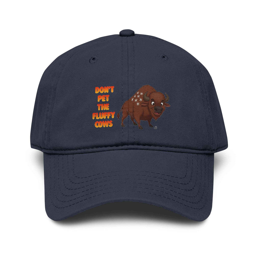 Don't Pet the Fluffy Cows Hat – Funny Bison Baseball Cap