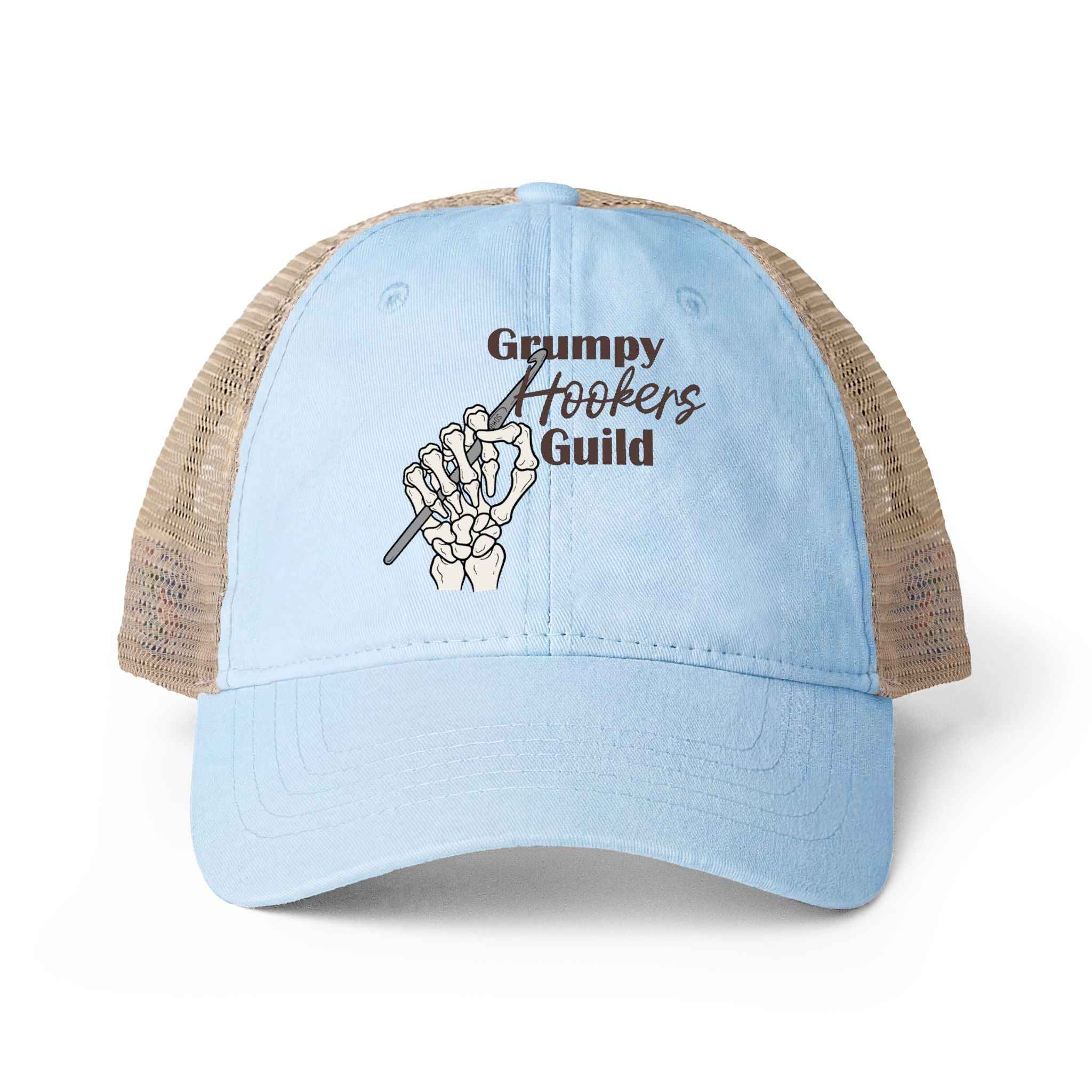 Grumpy Hookers Guild Washed Mesh Back Cap