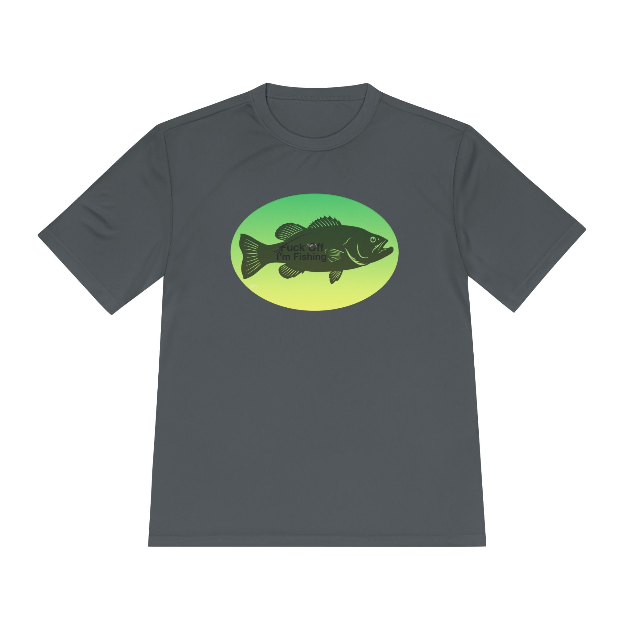 Funny Bass Fishing Shirt – “Fuck Off I’m Fishing” Unisex Moisture Wicking Tee