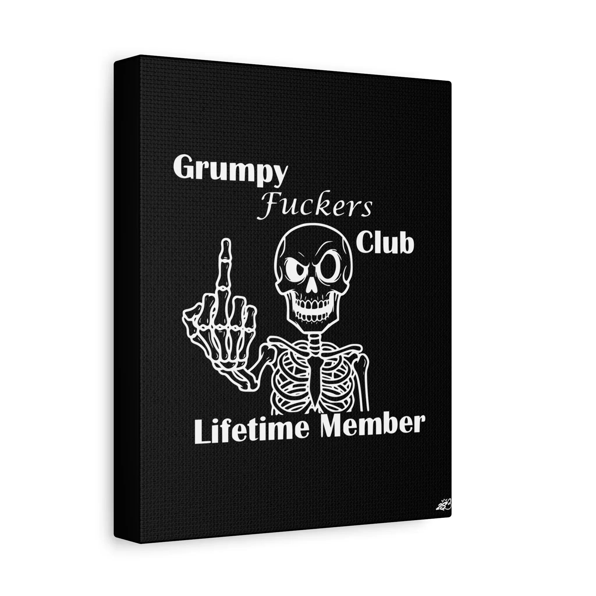 Grumpy Fuckers Club – Lifetime Member Wall Art - 2SB Snark Shop