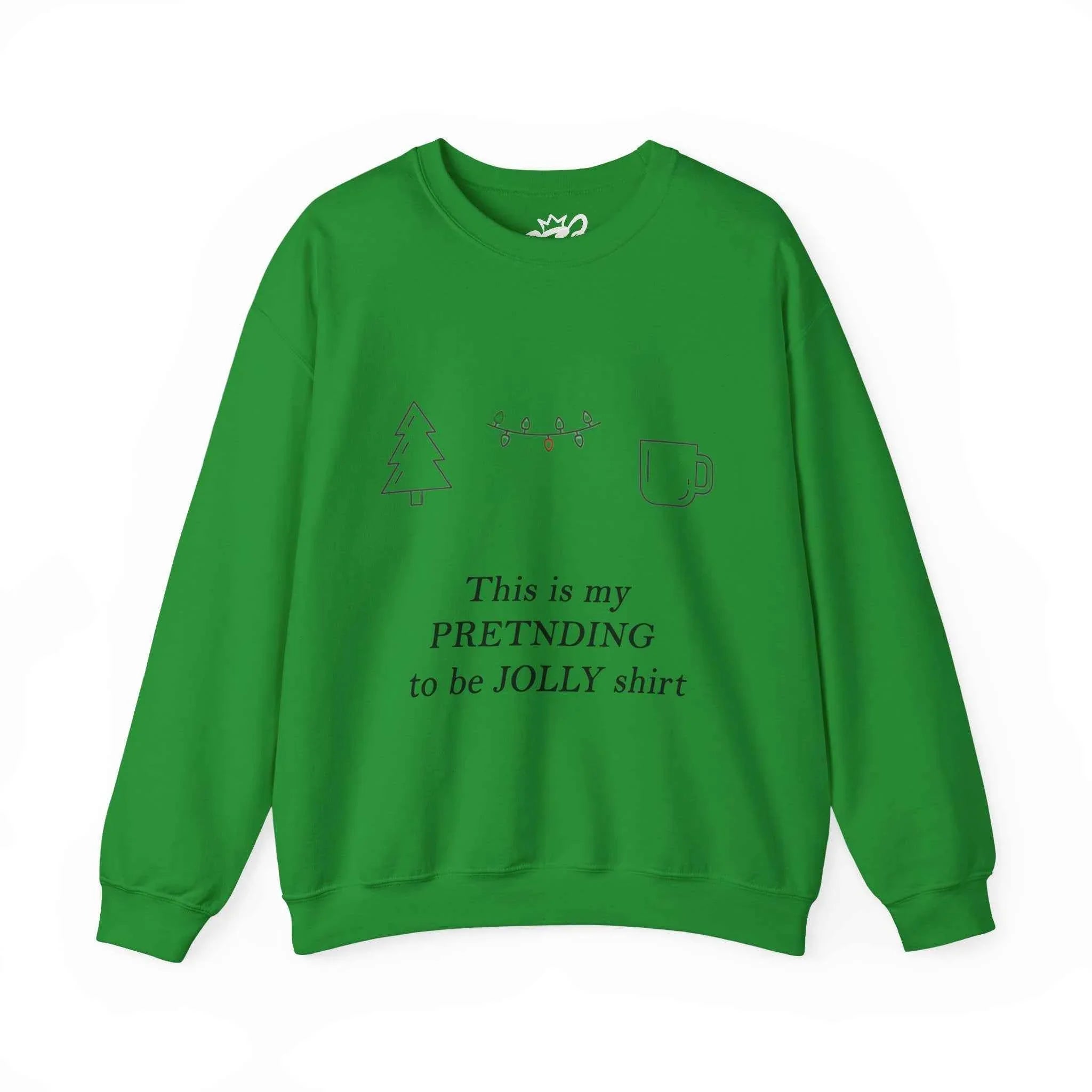This Is My Pretending To Be Jolly Funny Christmas Sweatshirt - Minimalist Holiday Sweater - 2SB Snark Shop