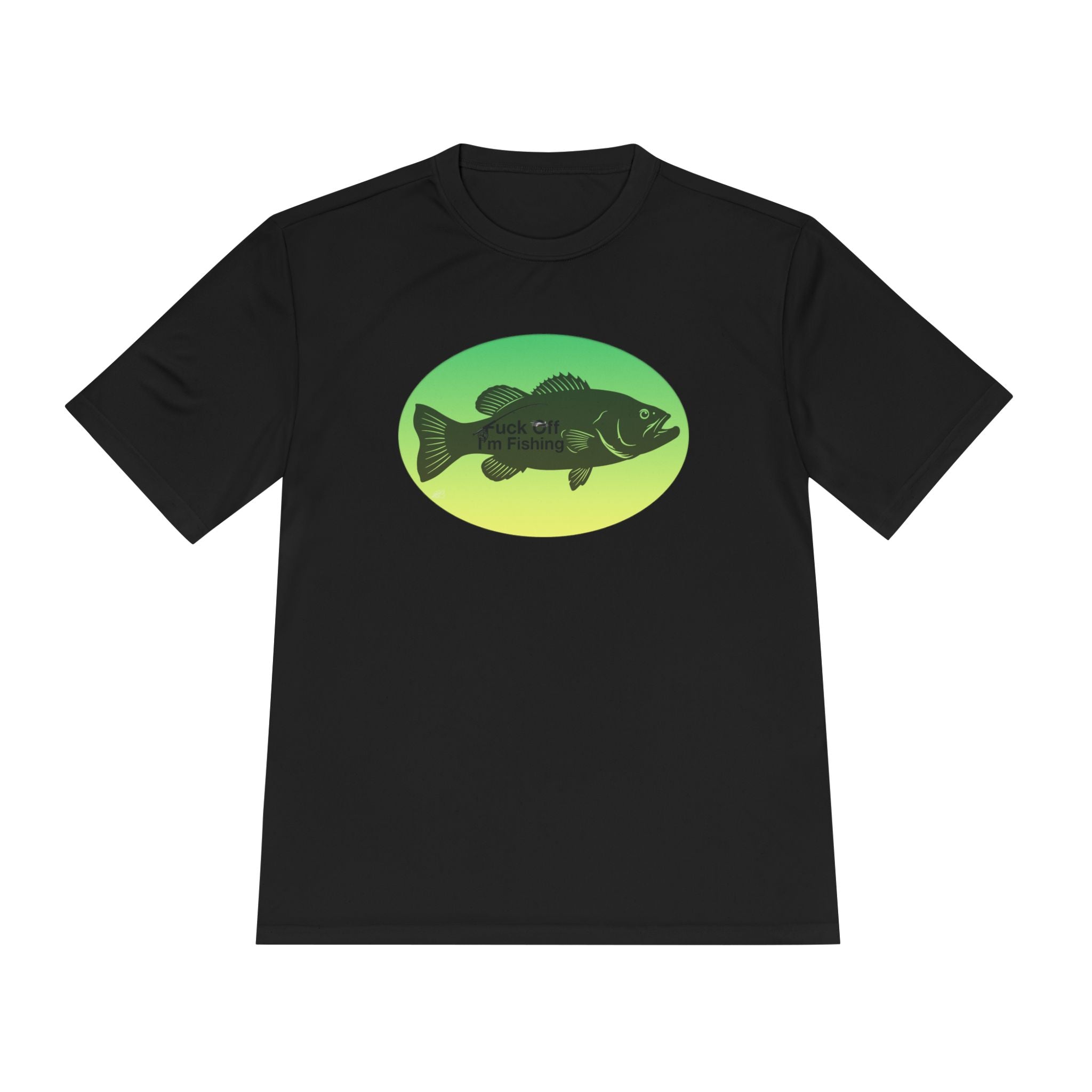 Funny Bass Fishing Shirt – “Fuck Off I’m Fishing” Unisex Moisture Wicking Tee