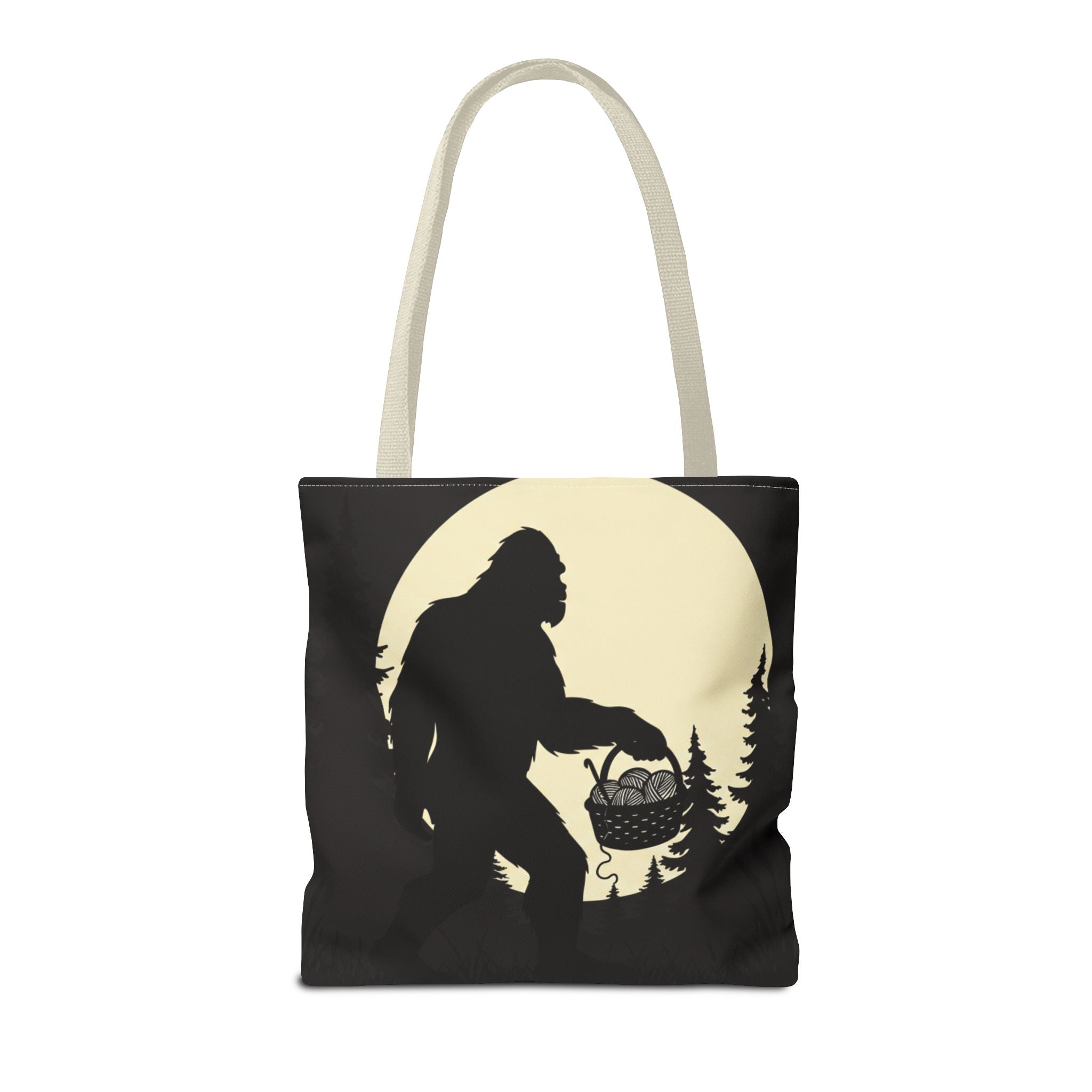 I Believe...in another skein of yarn. Bigfoot crochet Tote bag- Funny gift for friends, family, crocheters, knitters, fiber enthusiasts and anyone who Believes.
