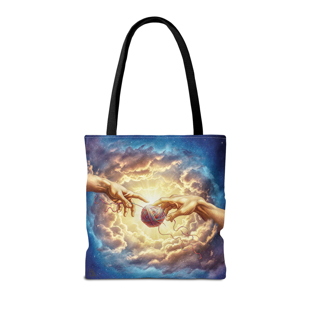 Touched by Yarn Tote Bag – Divine Intervention for Stitch Addicts