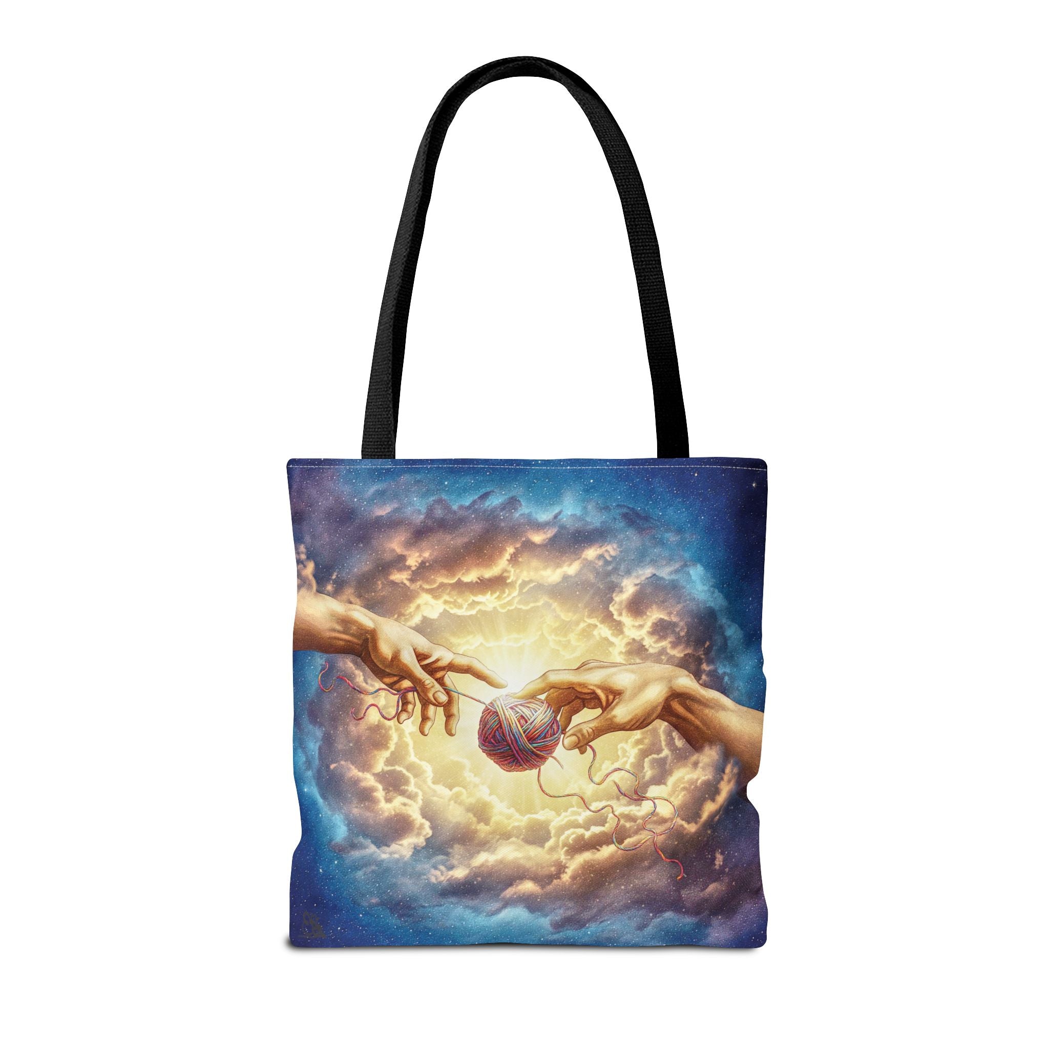 Touched by Yarn Tote Bag – Divine Intervention for Stitch Addicts