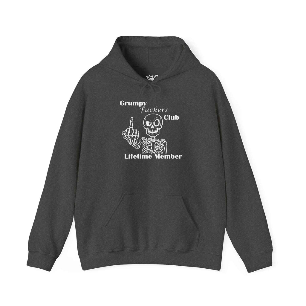 Grumpy Fuckers Club Hoodie – Lifetime Member Unisex Design - 2SB Snark Shop