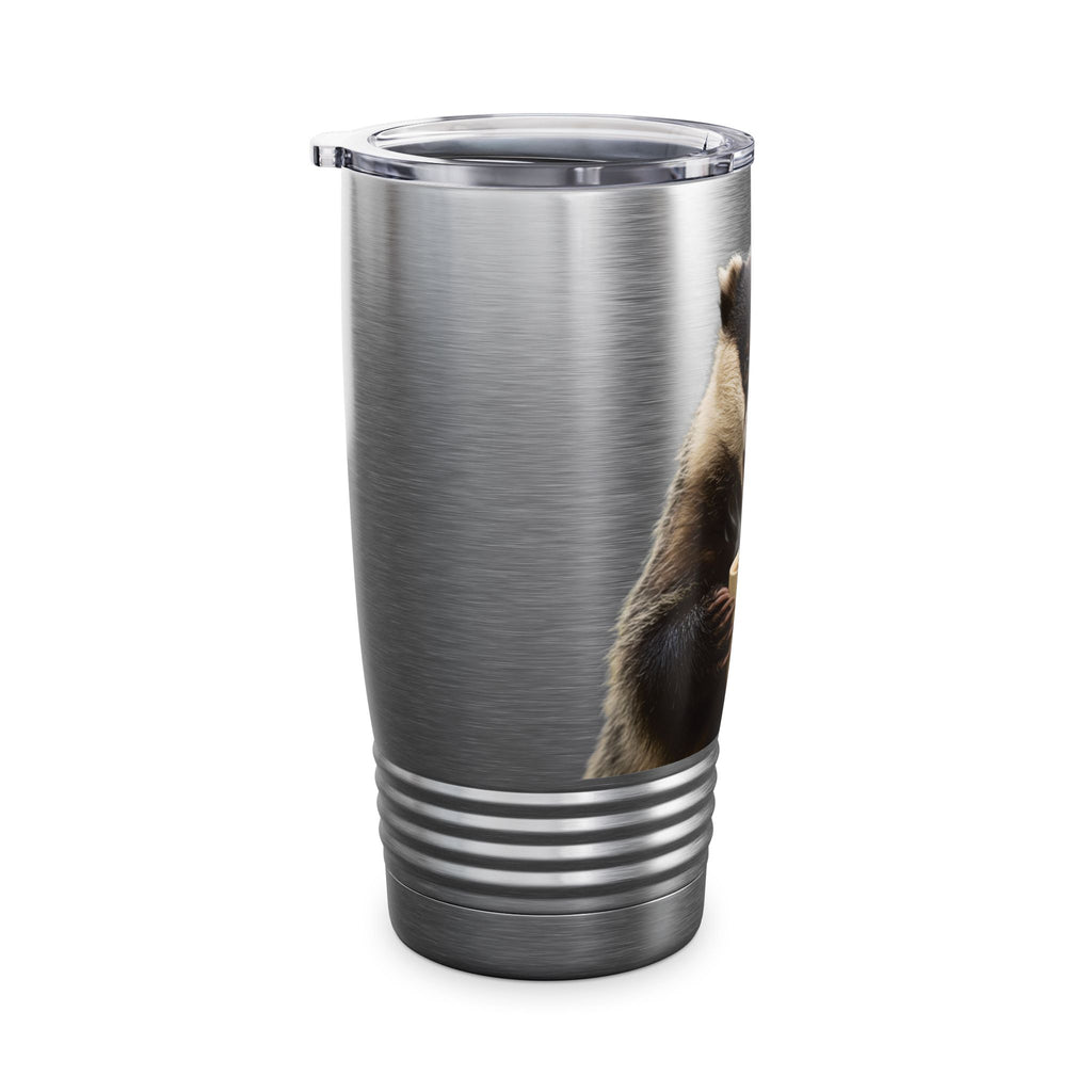 Angry Badger “Fuck Off” 20oz Ringneck Tumbler, For When You Need Caffeine, Not Conversation Funny Gift for Coffee enthusiasts, coworkers, & friends