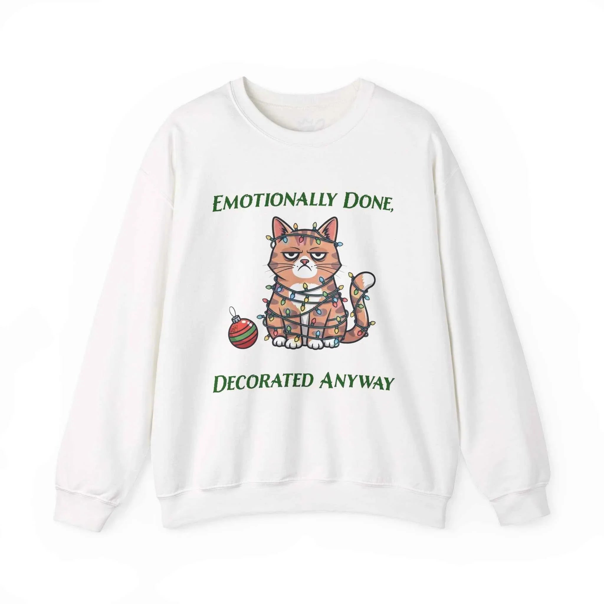 Emotionally Done Christmas Sweatshirt for Spiritually Exhausted - Ideal Gift for the Holidays - 2SB Snark Shop